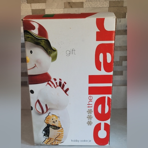 Ceramic Snowman Cookie Jar - Picture 4 of 5